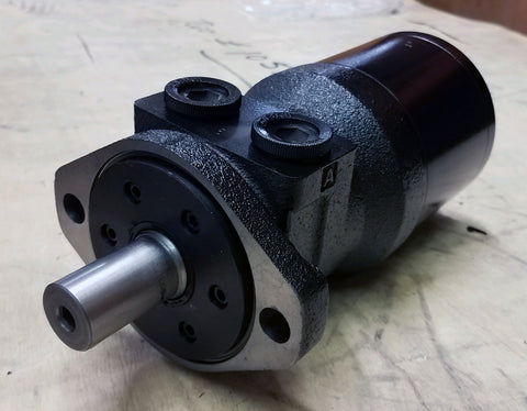 LSHT Hydraulic Motor - 7.71 in³/rev - SAE "A" 2-bolt - 1" Woodruff - SAE Ports - BMRS-125-P4A11Y5